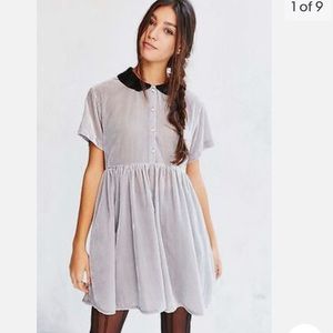 Urban outfitters velvet baby doll dress